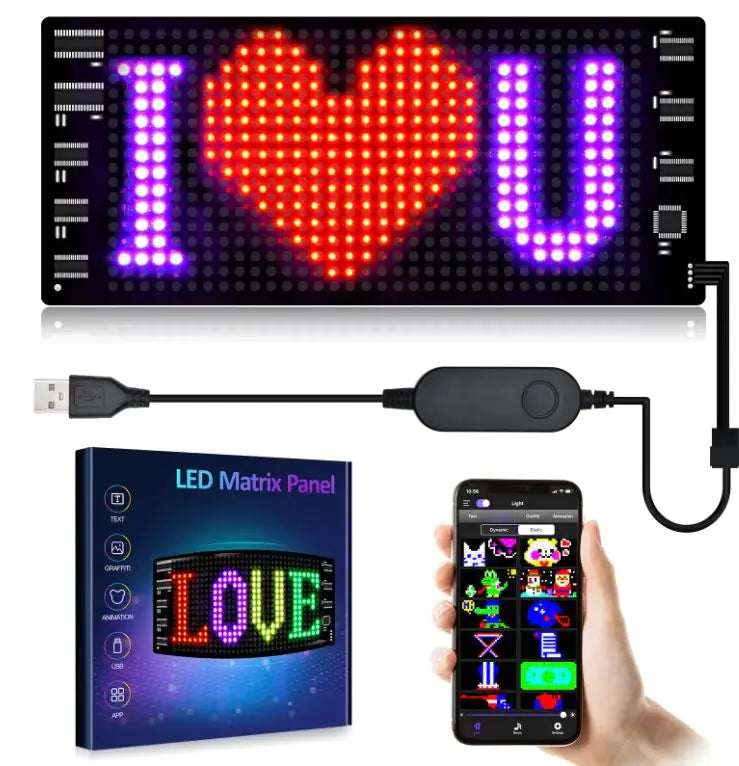 Programmable Car LED Sign Light Display