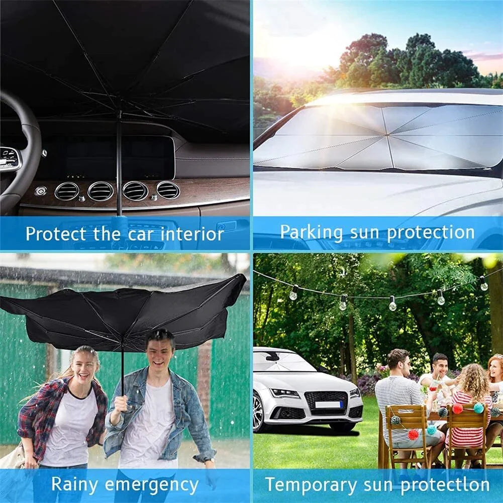 Car Windshield Sun Shade Foldable Umbrella